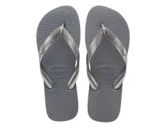 Zilverkleurige slippers hotsell