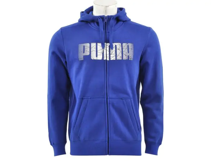 Puma FUN BTS Hd. Sweat Jkt Blauw Vest Avantisport
