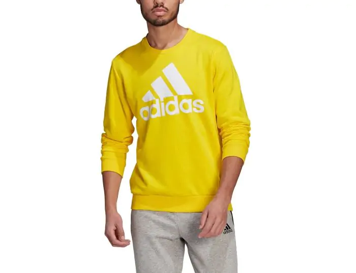 adidas Big Logo French Terry Sweatshirt Gele Sweater Avantisport