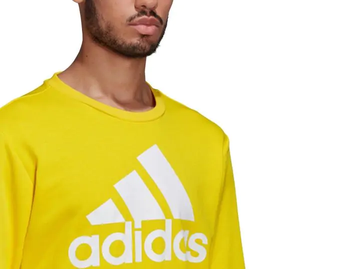 adidas Big Logo French Terry Sweatshirt Gele Sweater Avantisport