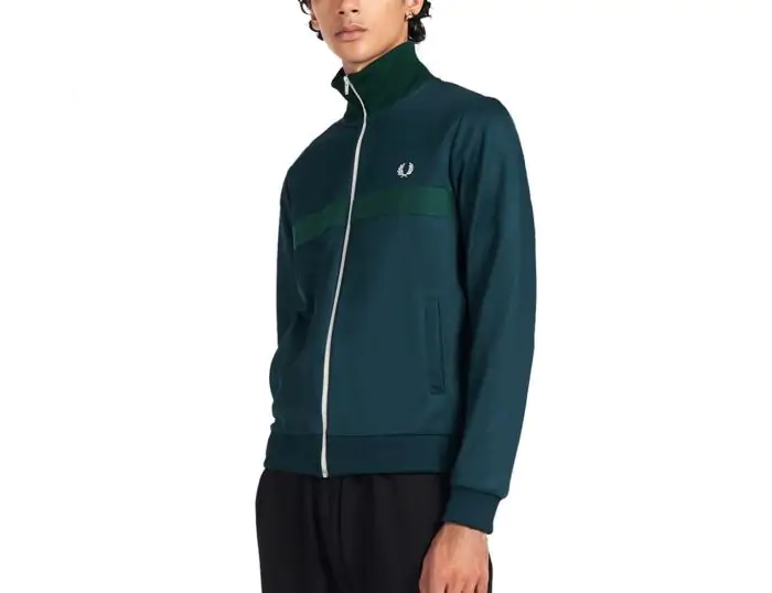 Fred Perry Chest Panel Track Jacket Herenjack Blauw Avantisport