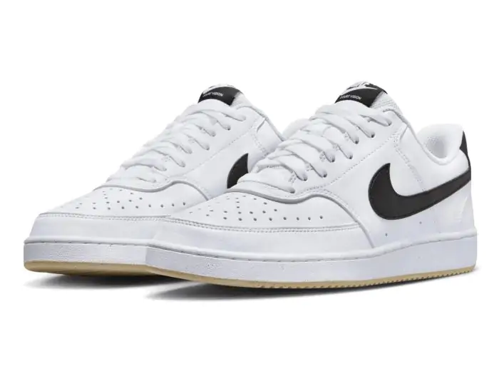 Nike court vision low heren wit hotsell