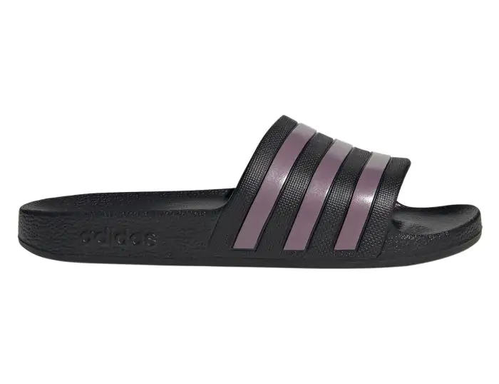 adidas Adilette Aqua Badslippers met Paarse 3 Stripes Avantisport