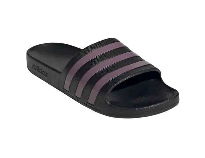 Adilette aqua badslippers zwart best sale