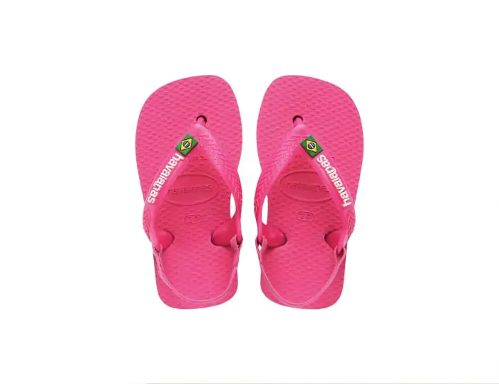 Havaianas Brasil Logo Baby Roze Kinderslippers Avantisport