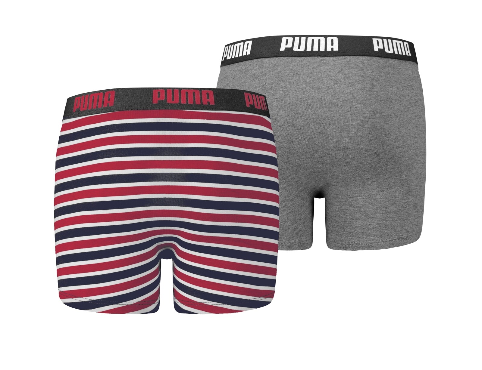 Puma - Basic Boxer Printed Stripes 2P - Puma Ondergoed - 140 - Multi