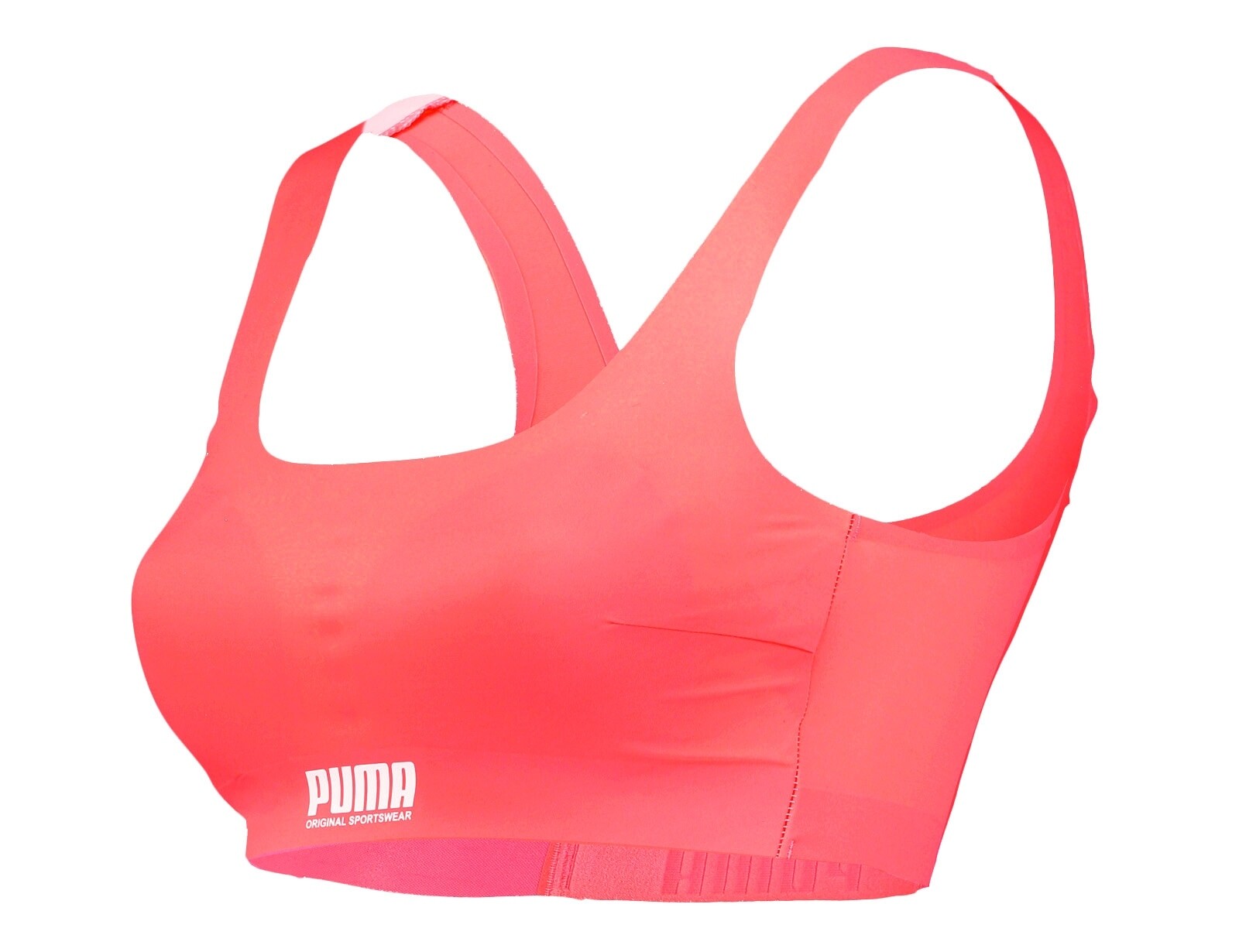 Puma - Sporty Padded Top - Naadloze Sportbeha - XS - Roze