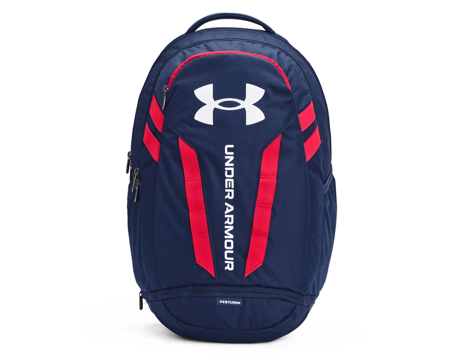Under Armour - Hustle 5.0 Backpack 29L - Blauw-rode Rugzak