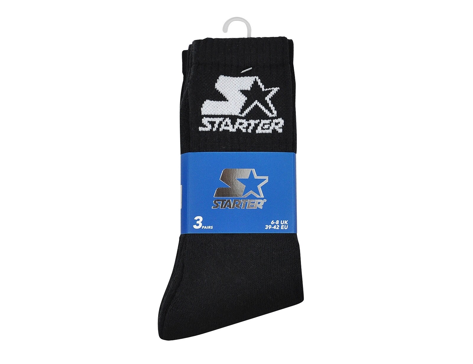 Starter - 3-Pack Crew Socks - 3-Pack Sokken - 27 - 30 - Zwart