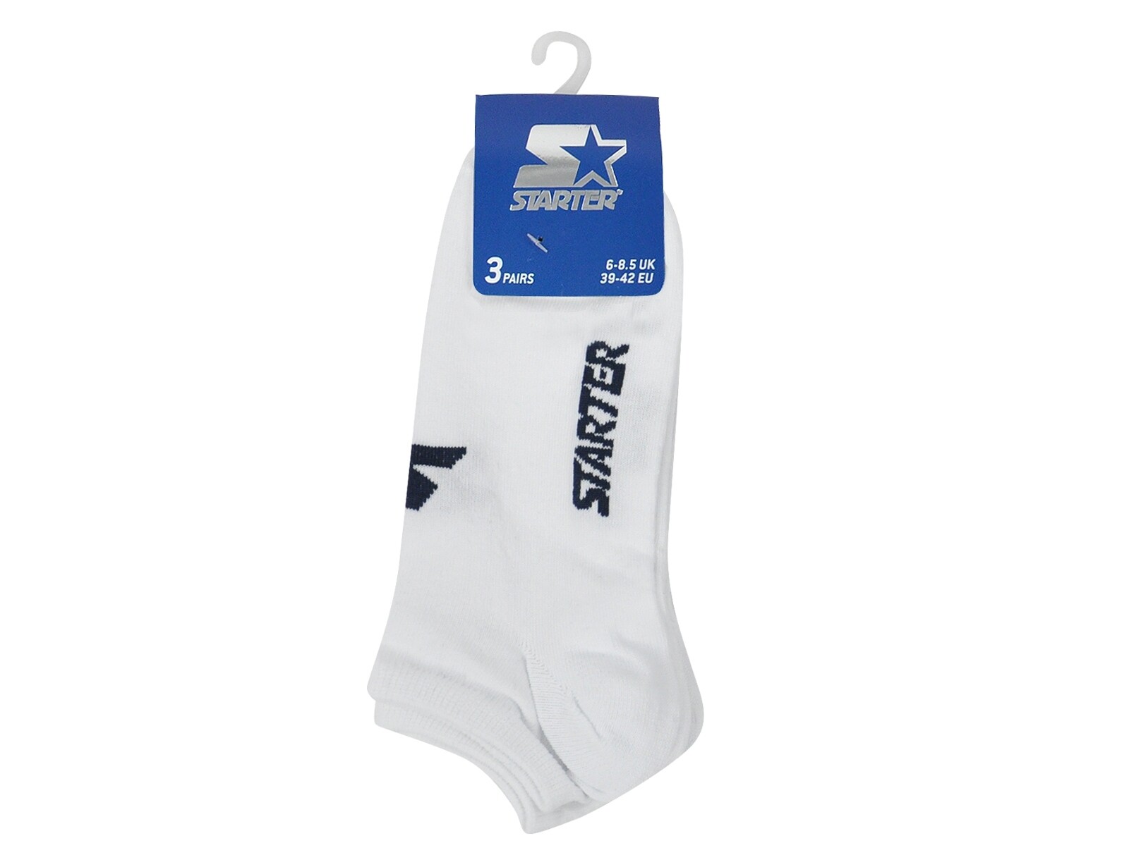 Starter - 3-Pack Sneaker Socks - Enkelsokken - 43 - 46 - Wit