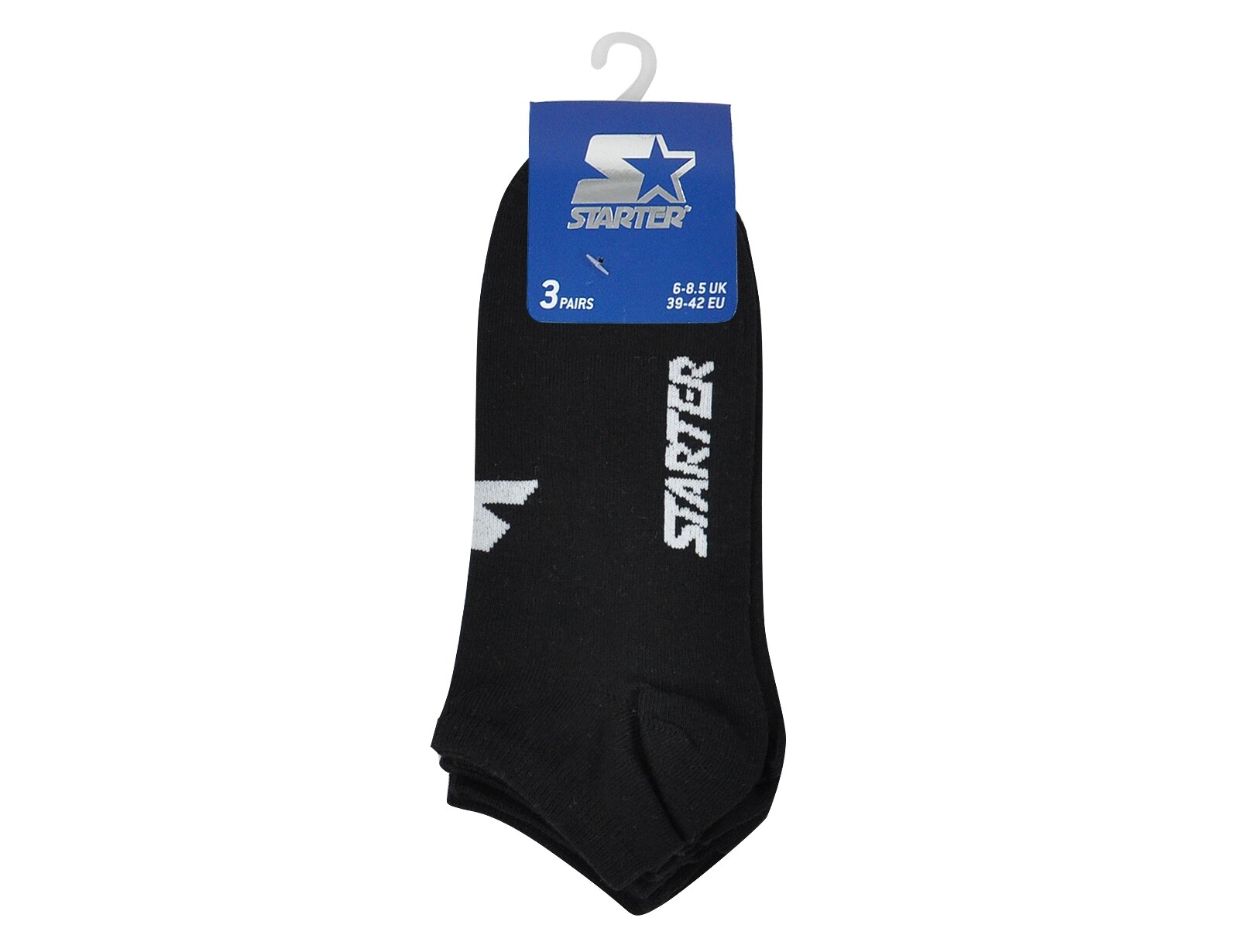 Starter - 3-Pack Sneaker Socks - Enkelsokken 3-Pack - 35 - 38 - Zwart