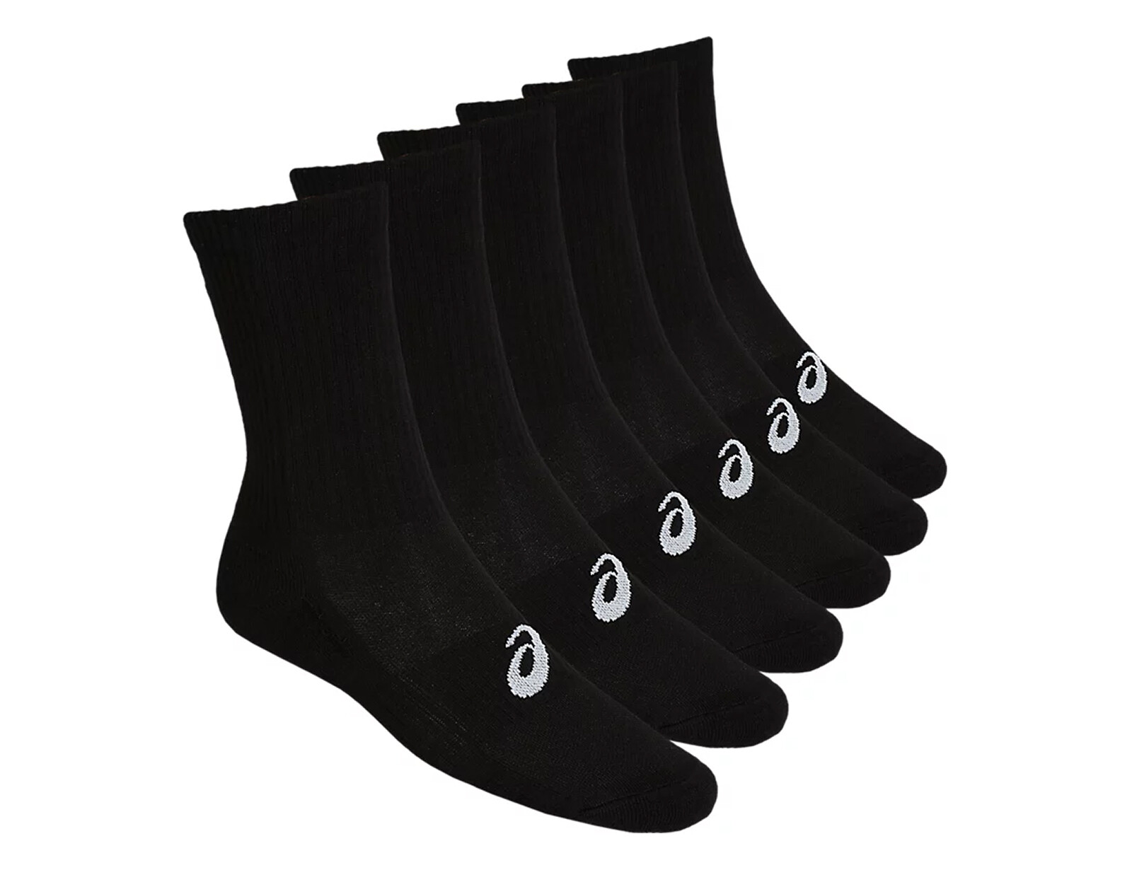Asics - 6PPK Crew Sock - Zwarte Sportsokken