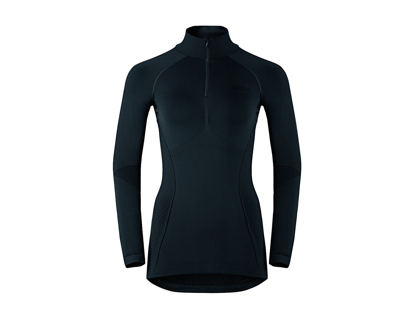 Odlo - Performance Warm Sports Underwear Col Longsleeve - Zwart Ondershirt Dames