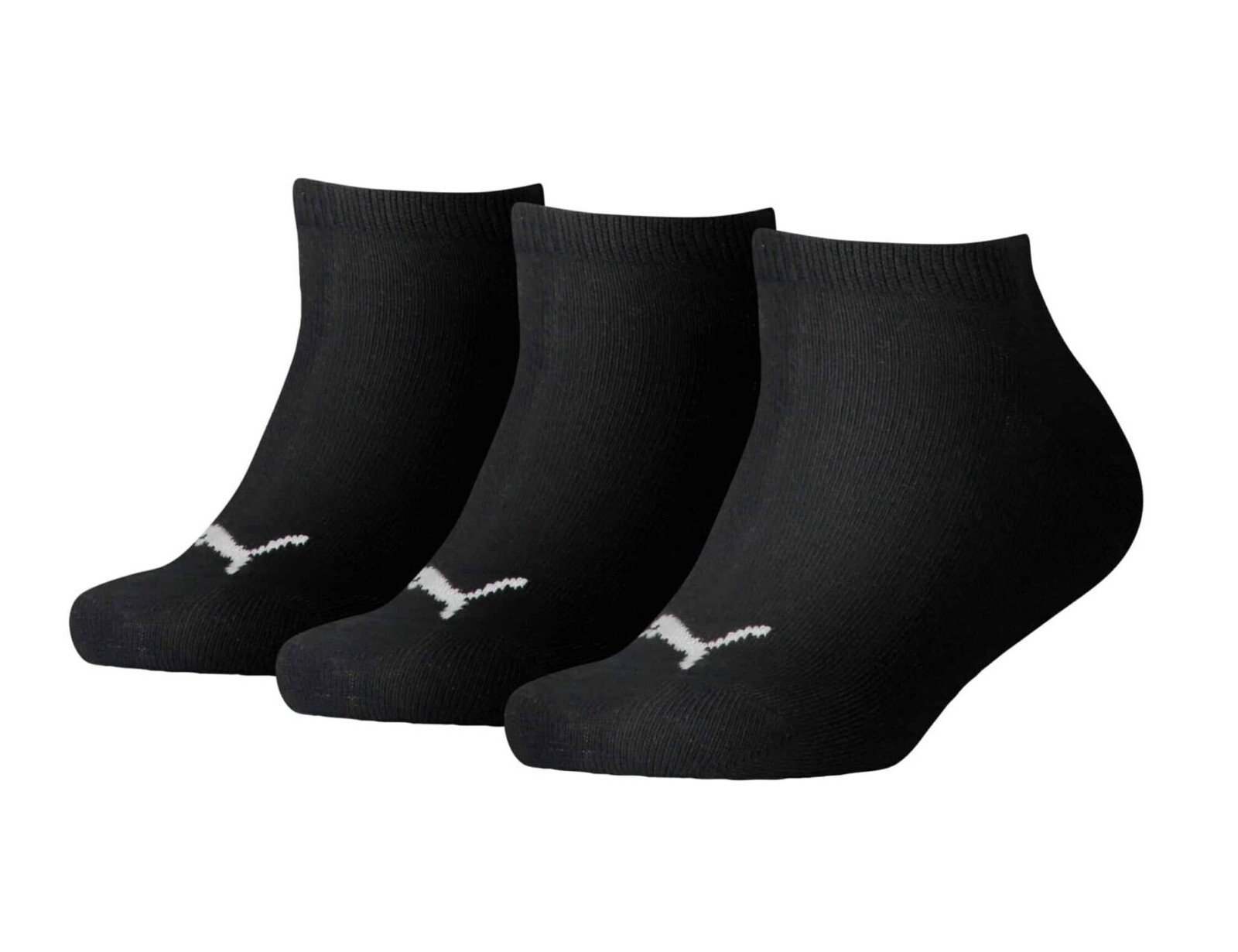 Puma - Kids Invisible 3P - Zwarte Sokken Kids