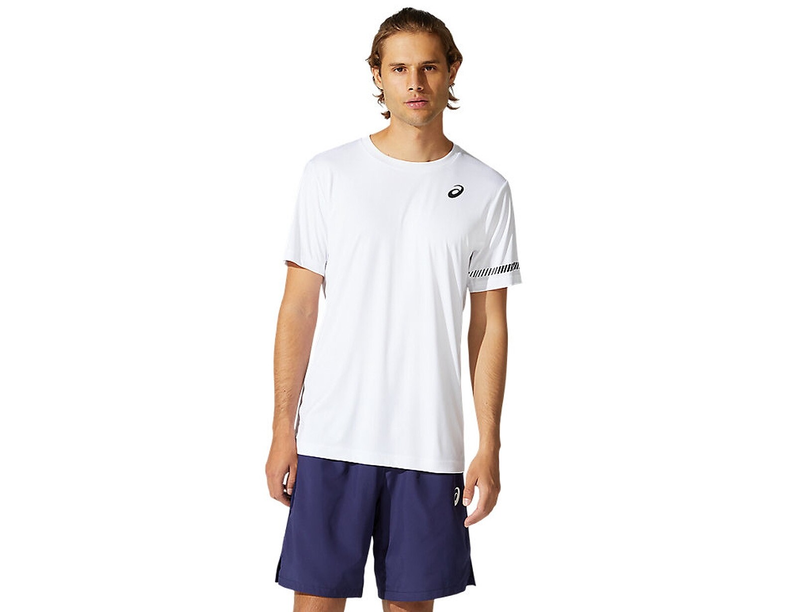 asics - court men ss tee - tennis shirt