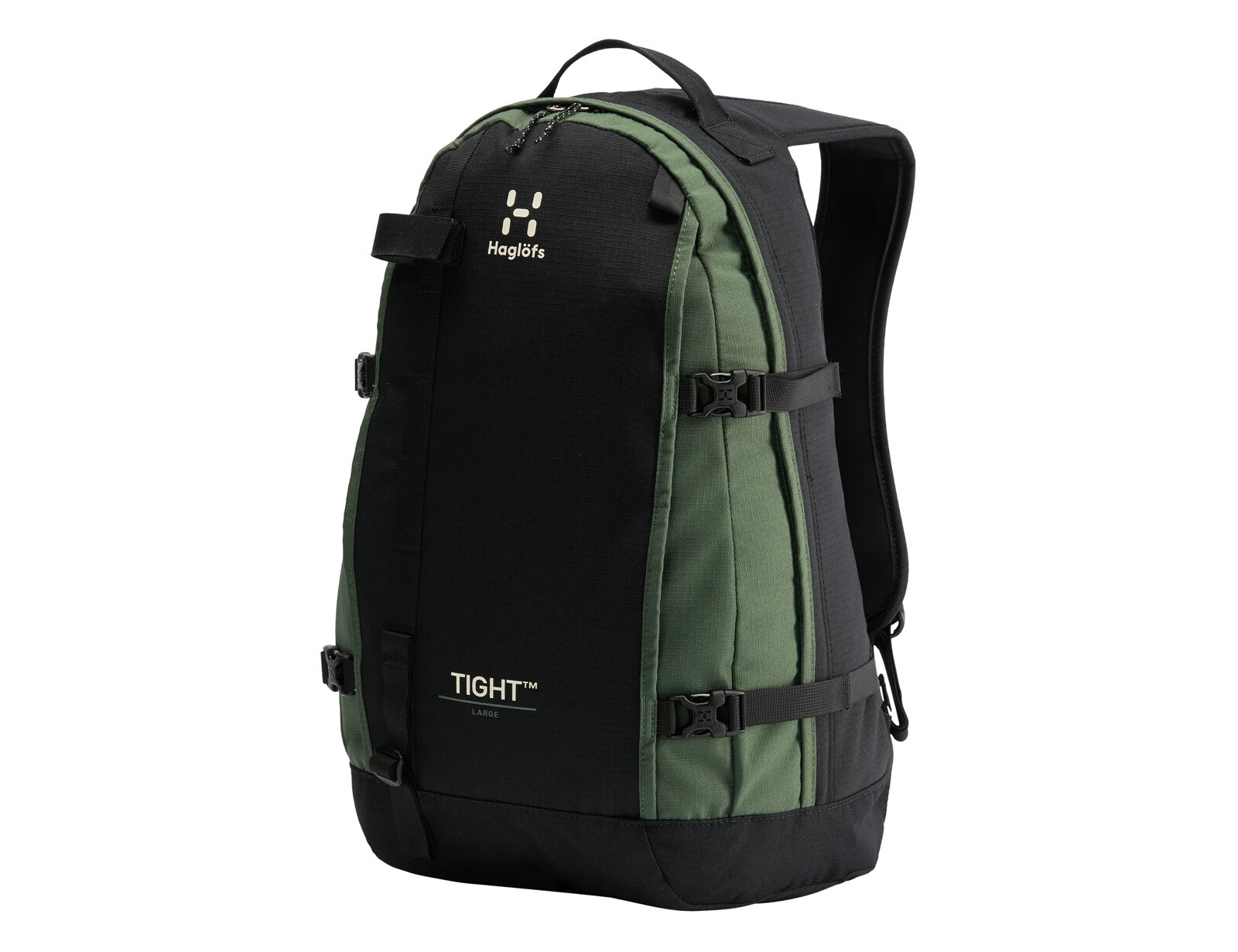 Haglfs - Tight Large 25L - Zwart met Groene Rugzak-One Size