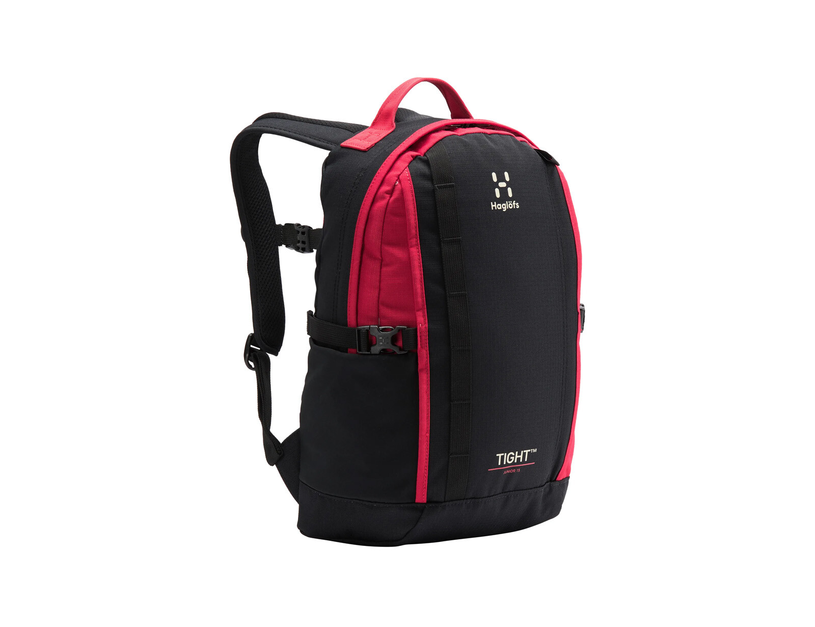 Haglöfs - Tight Junior 15L - Zwart met Rode Rugtas voor Kids