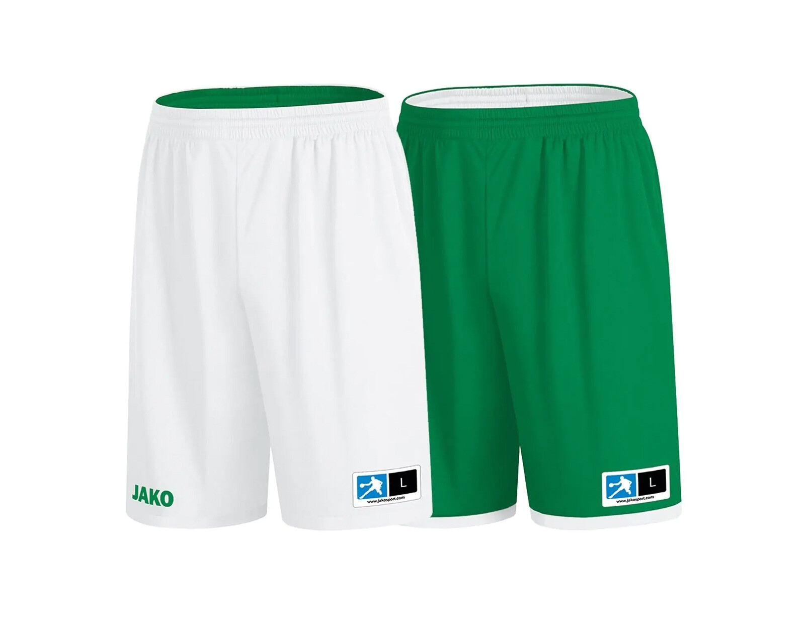 Jako - Reversible Short Change 2.0 Junior - Groene Shorts Junior