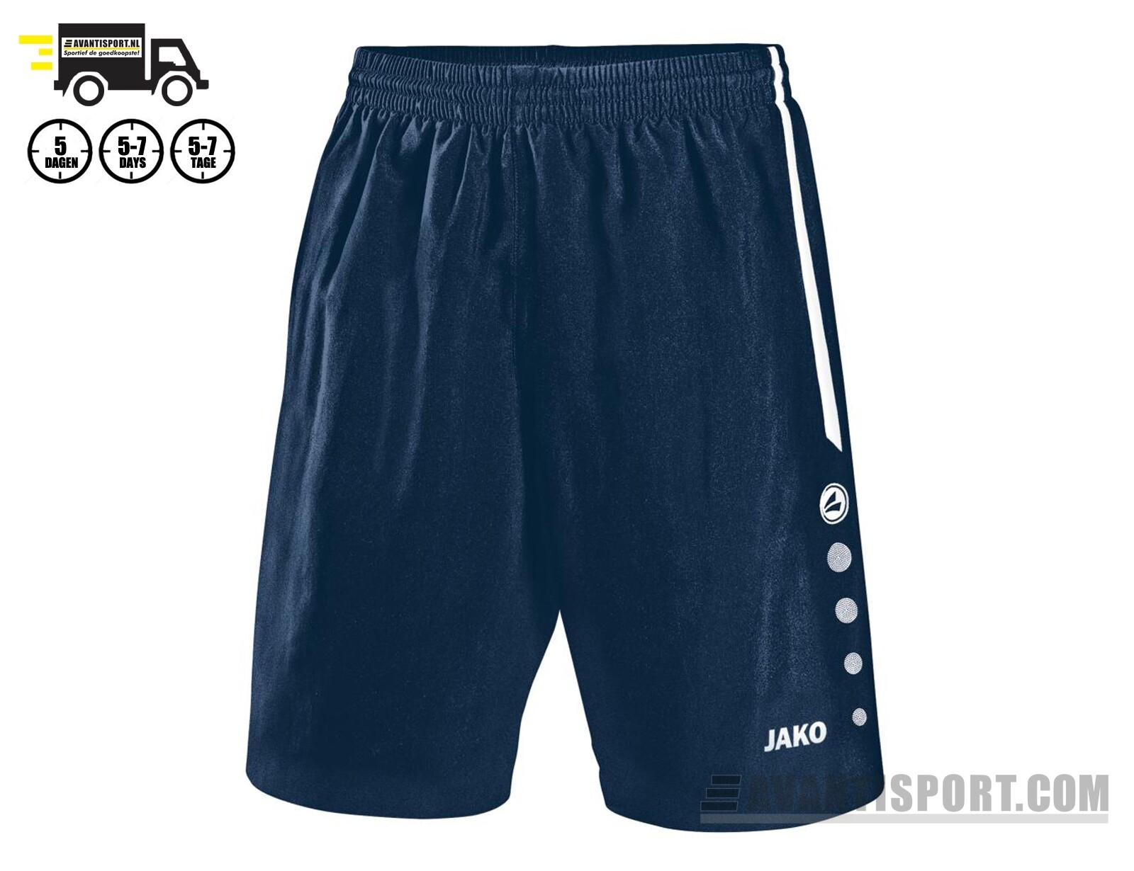 Jako - Short Turin - Jako Short Blauw