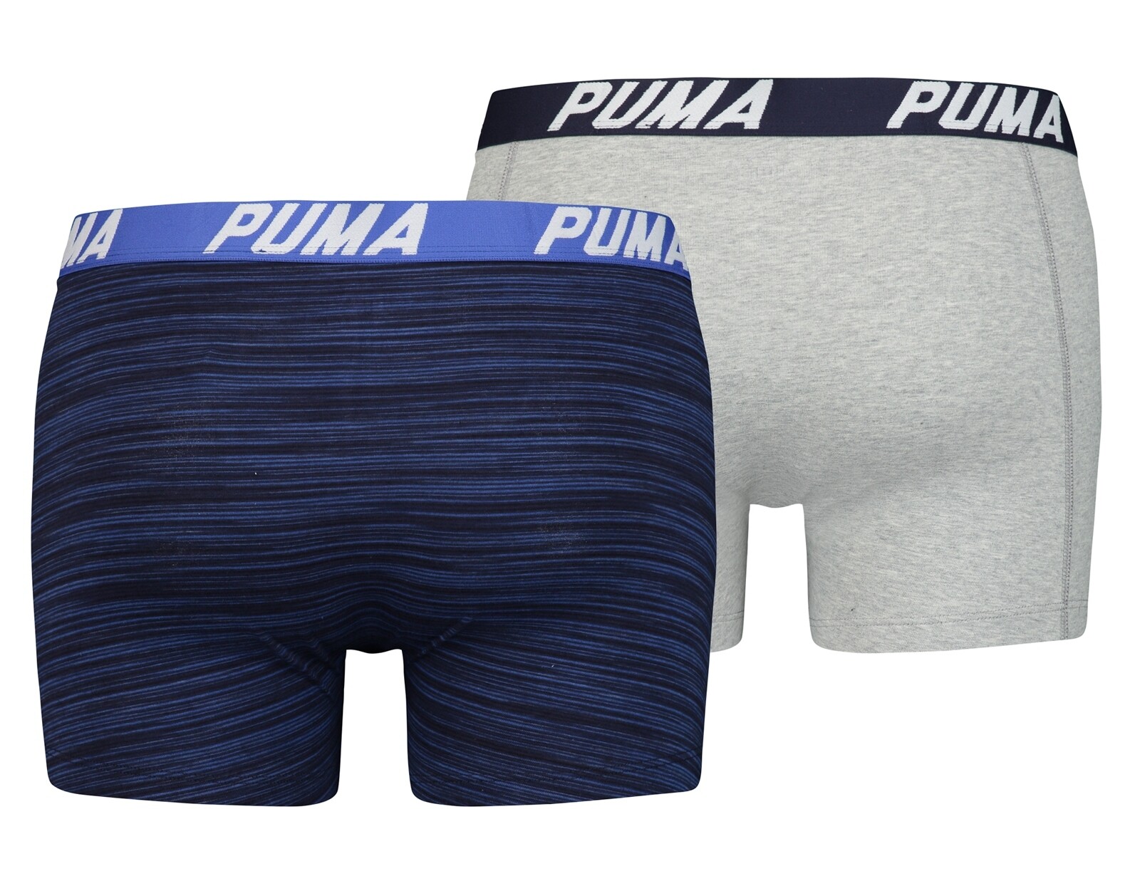 Puma - Spacedye Stripe Boxer - Boxershorts 2-Pack - S - Blauw