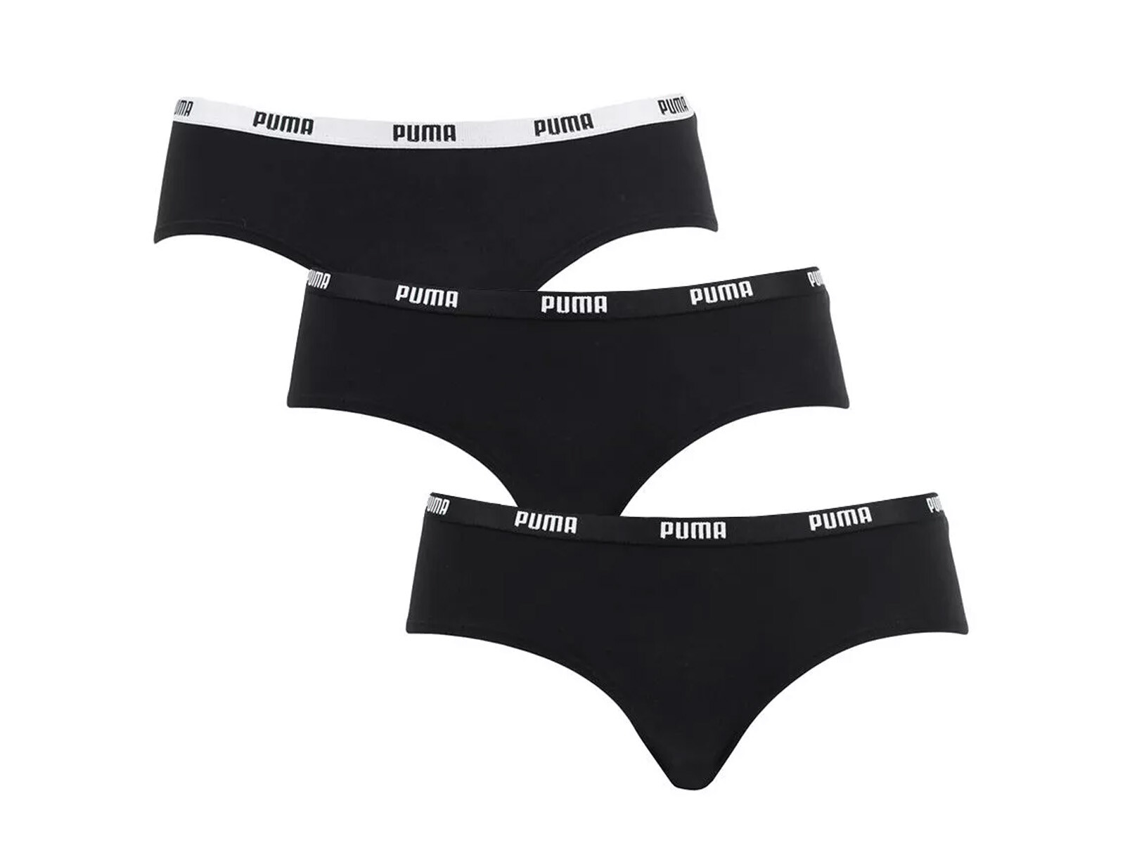 Puma - Hipster 3P - Zwart Ondergoed Dames