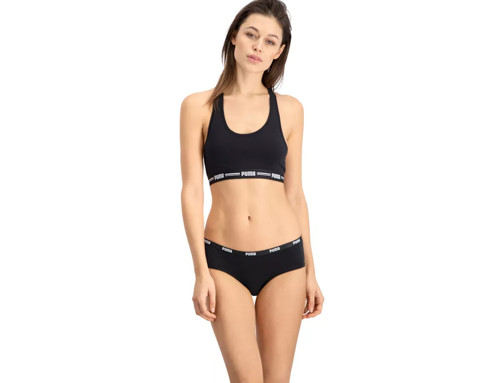 Puma - Hipster 3P - Zwart Ondergoed Dames-L