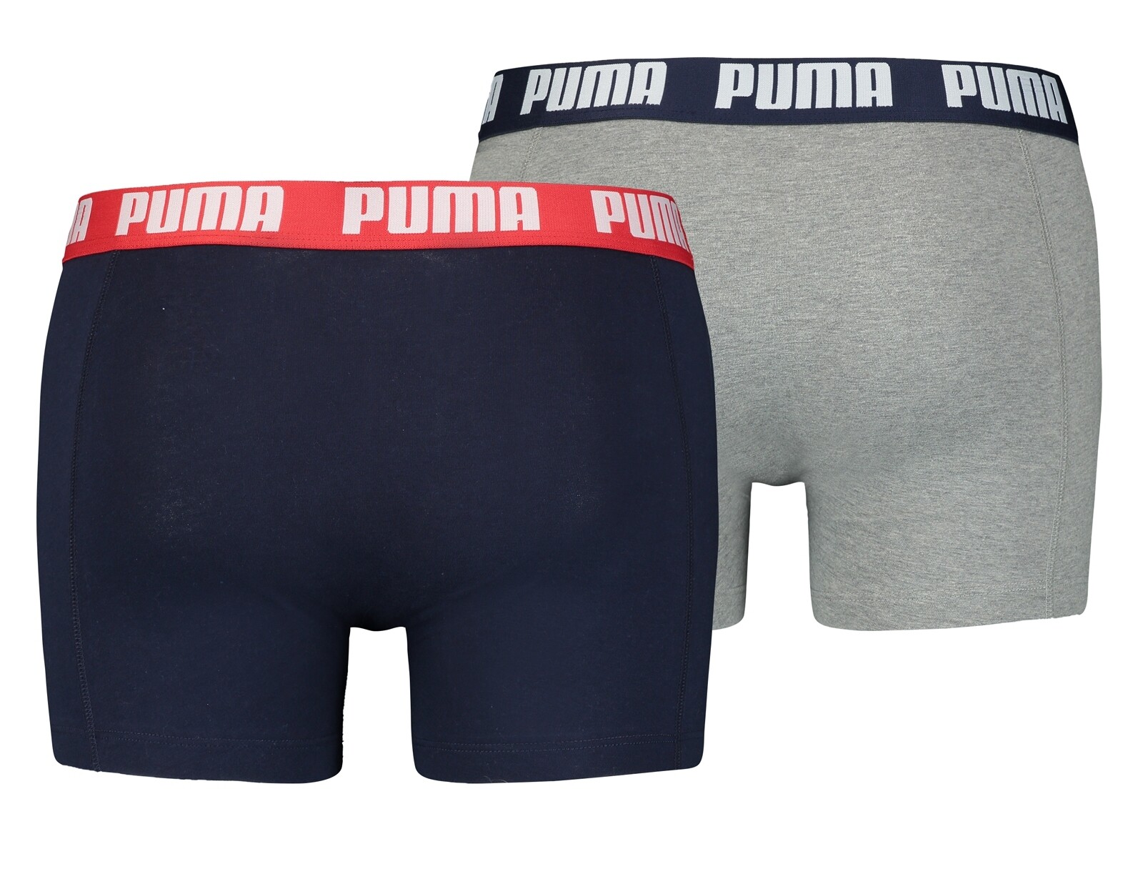 Puma - Basic Boxer 2-Pack - Boxershorts - S - Blauw