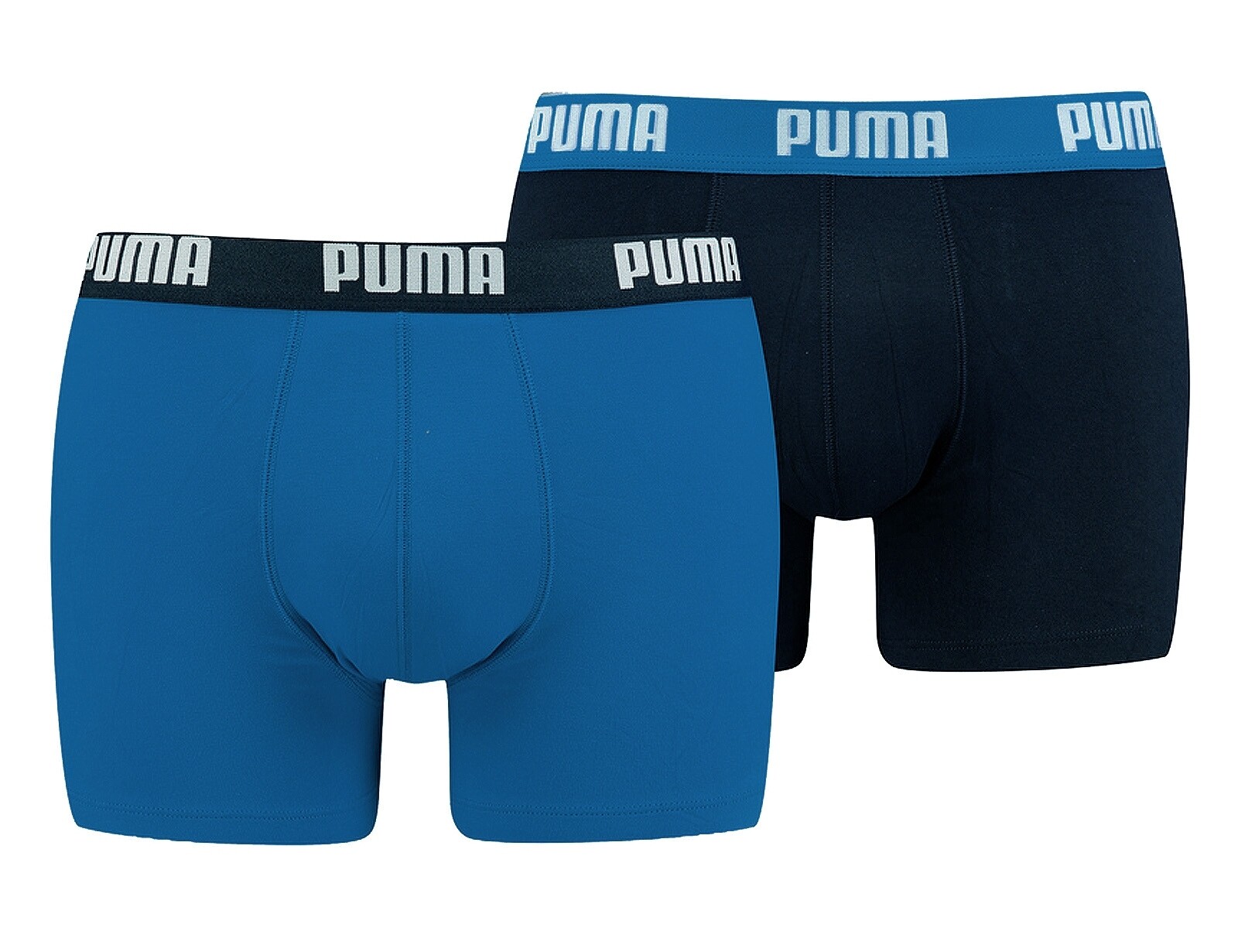 Puma - Basic Boxer 2P - Boxershort Blauw