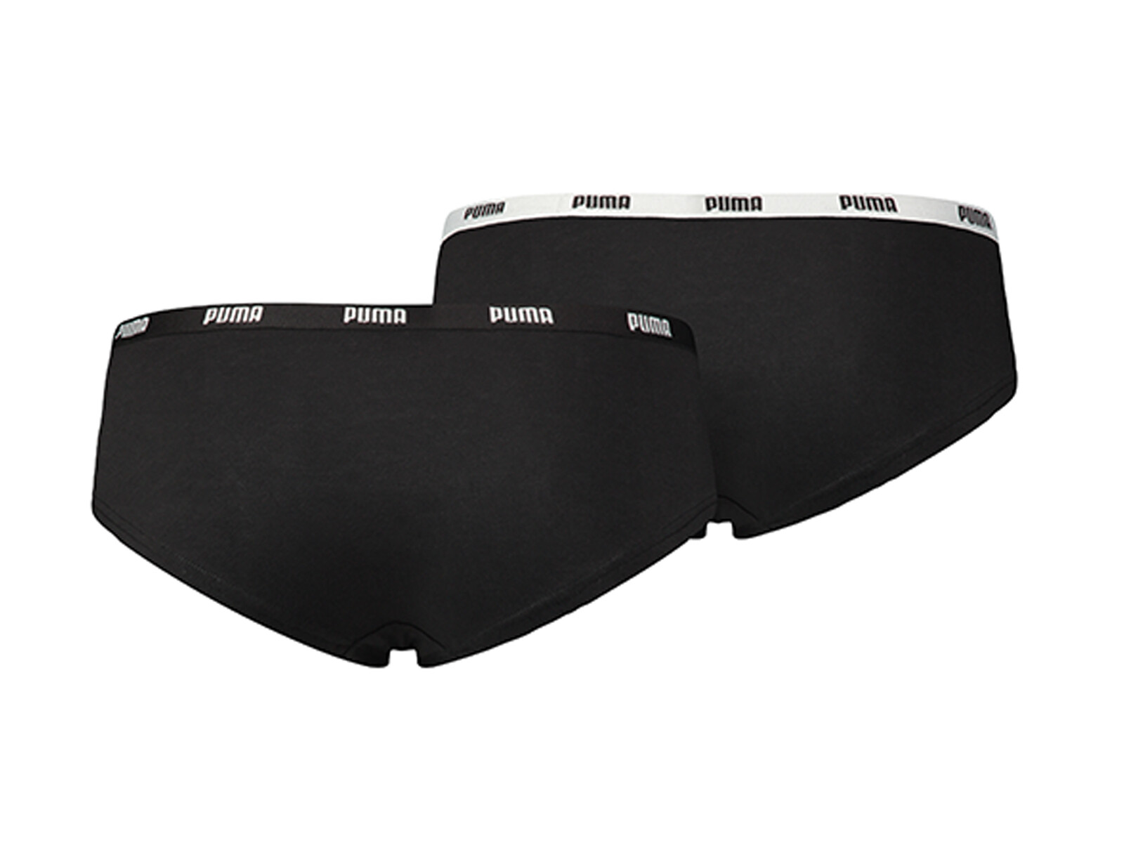 Puma - Iconic Hipster 2P - Dames shorts 2-Pack - XS - Zwart