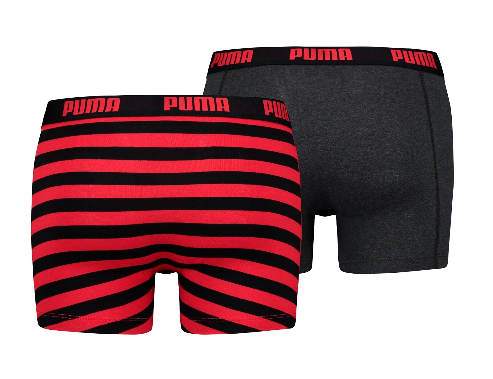 Puma - Stripe 1515 Boxer 2P - Ondergoed Heren - S - Rood