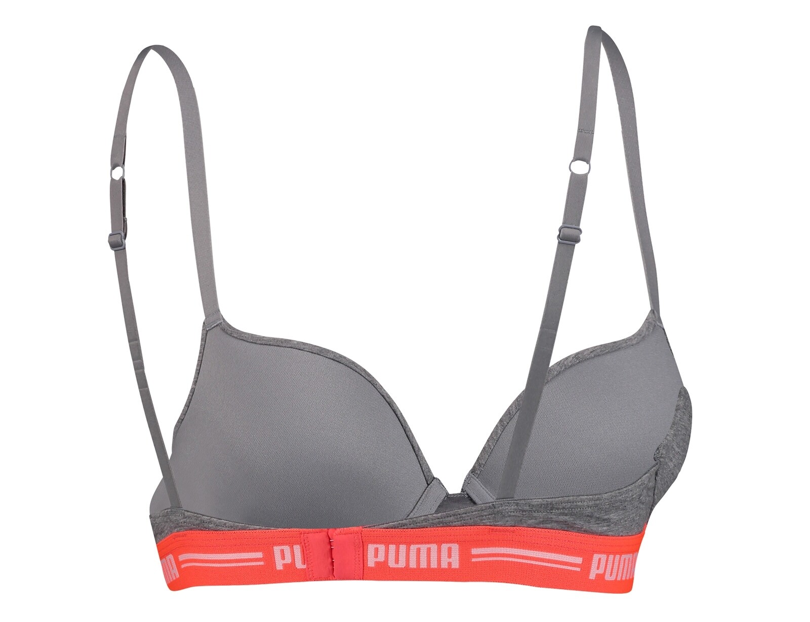 Puma - T-shirt Bra 1P - Beugel bh - D70 - Grijs/Oranje