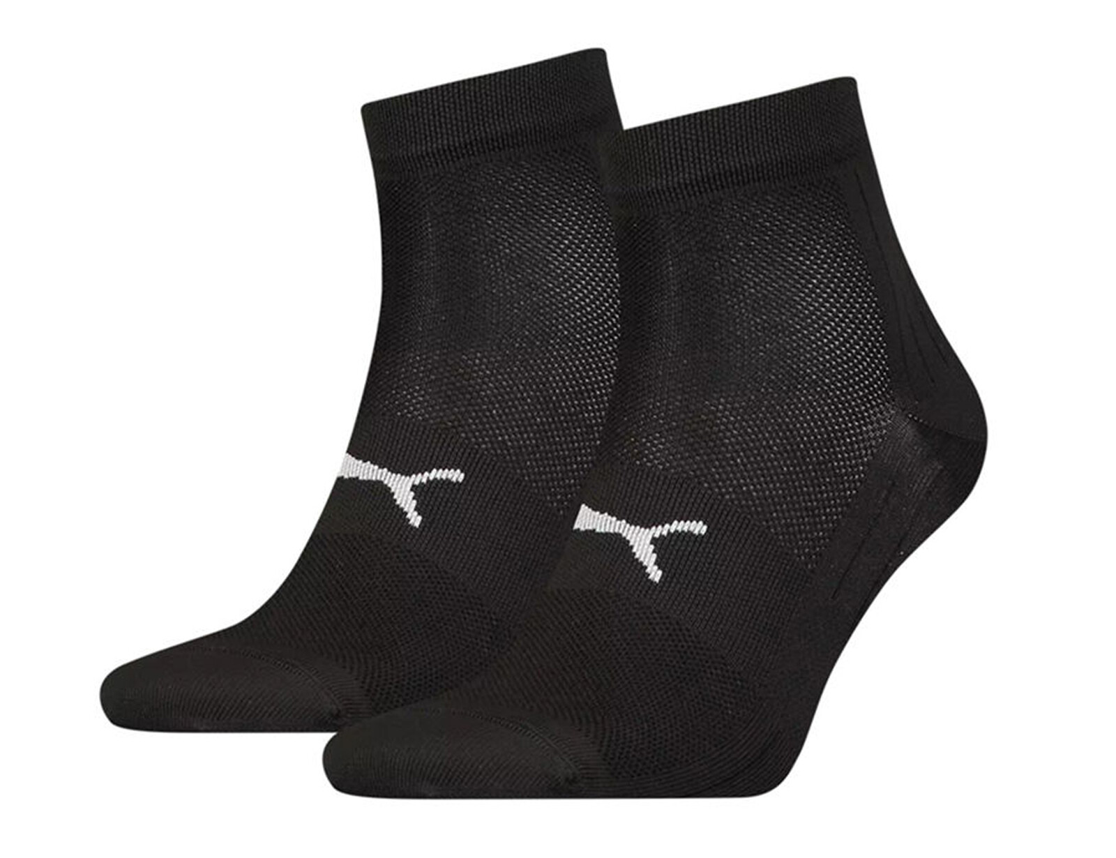 Puma - Sport Light Quarter Socks 2P - Sportsokken Zwart