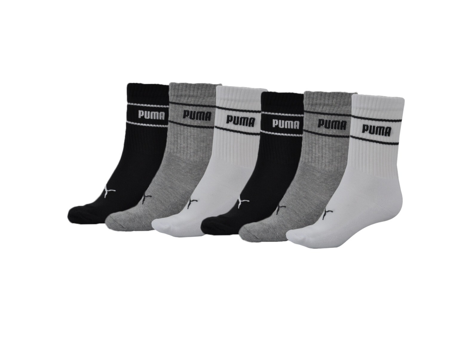 Puma - Unisex Crew Sock 6P Promo-43-46