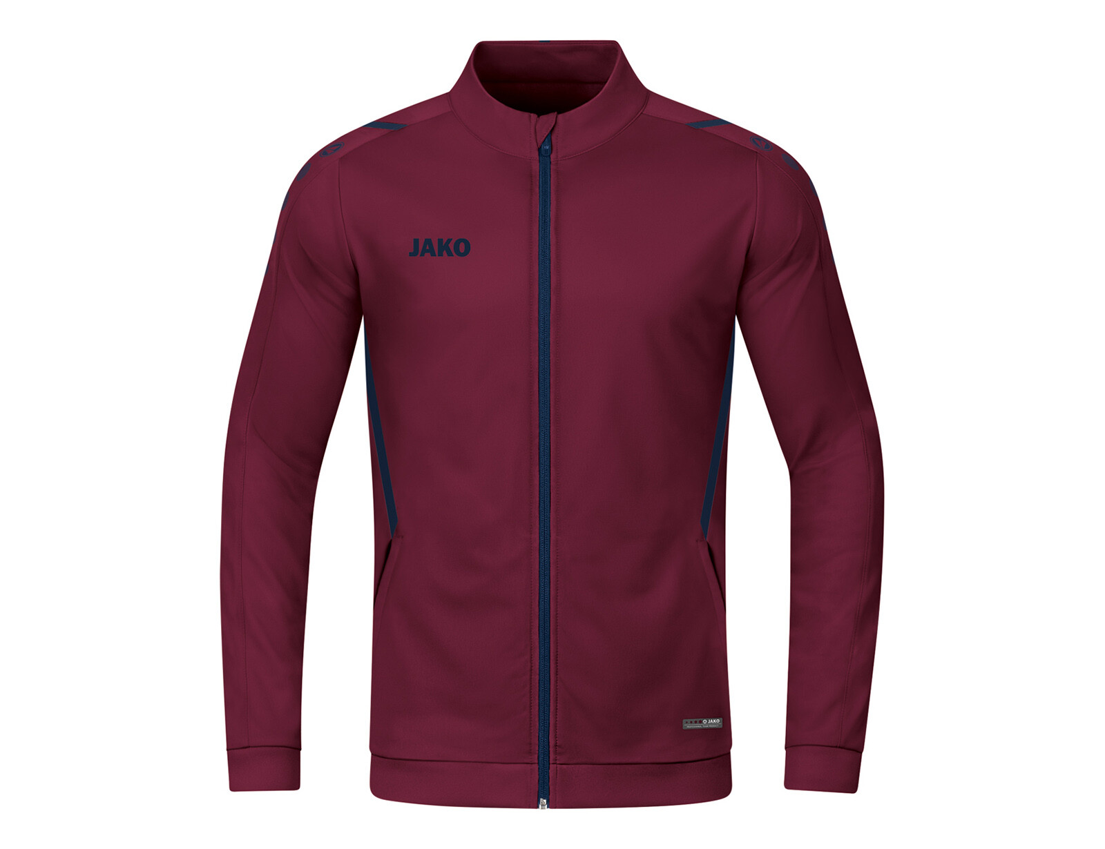 Jako - Polyester Jacket Challenge - Donkerrood Trainingsjack