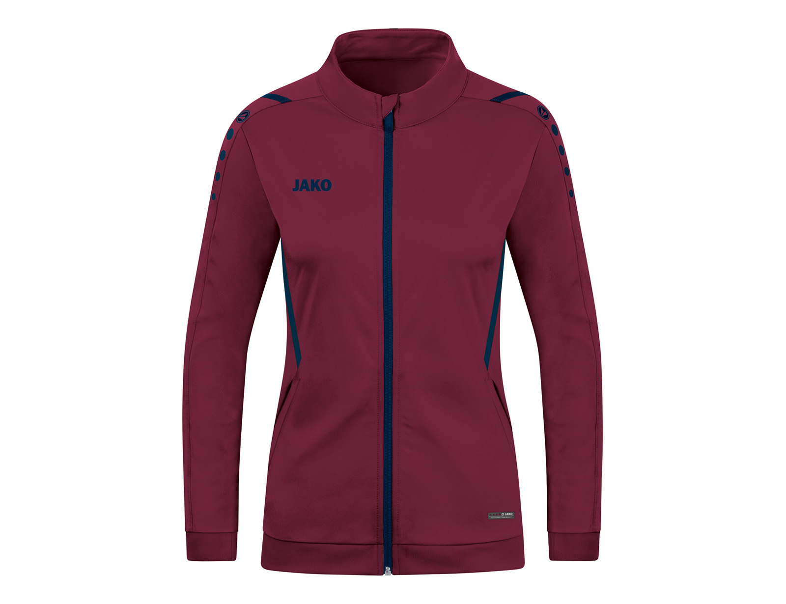 Jako - Polyester Jacket Challenge Women - Donkerrood Trainingsjack