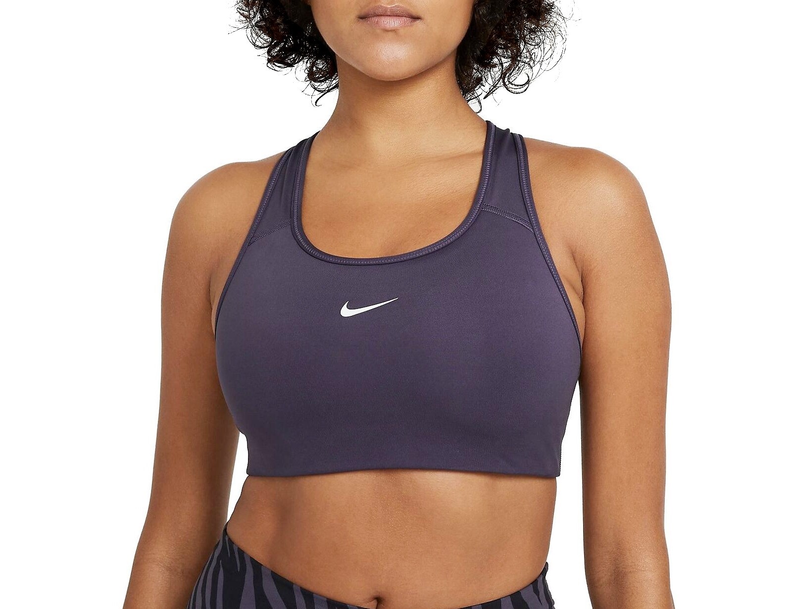 Nike - Swoosh Bra Med-Support 1-pc Pad - Sportbeha Paars - XS - Paars