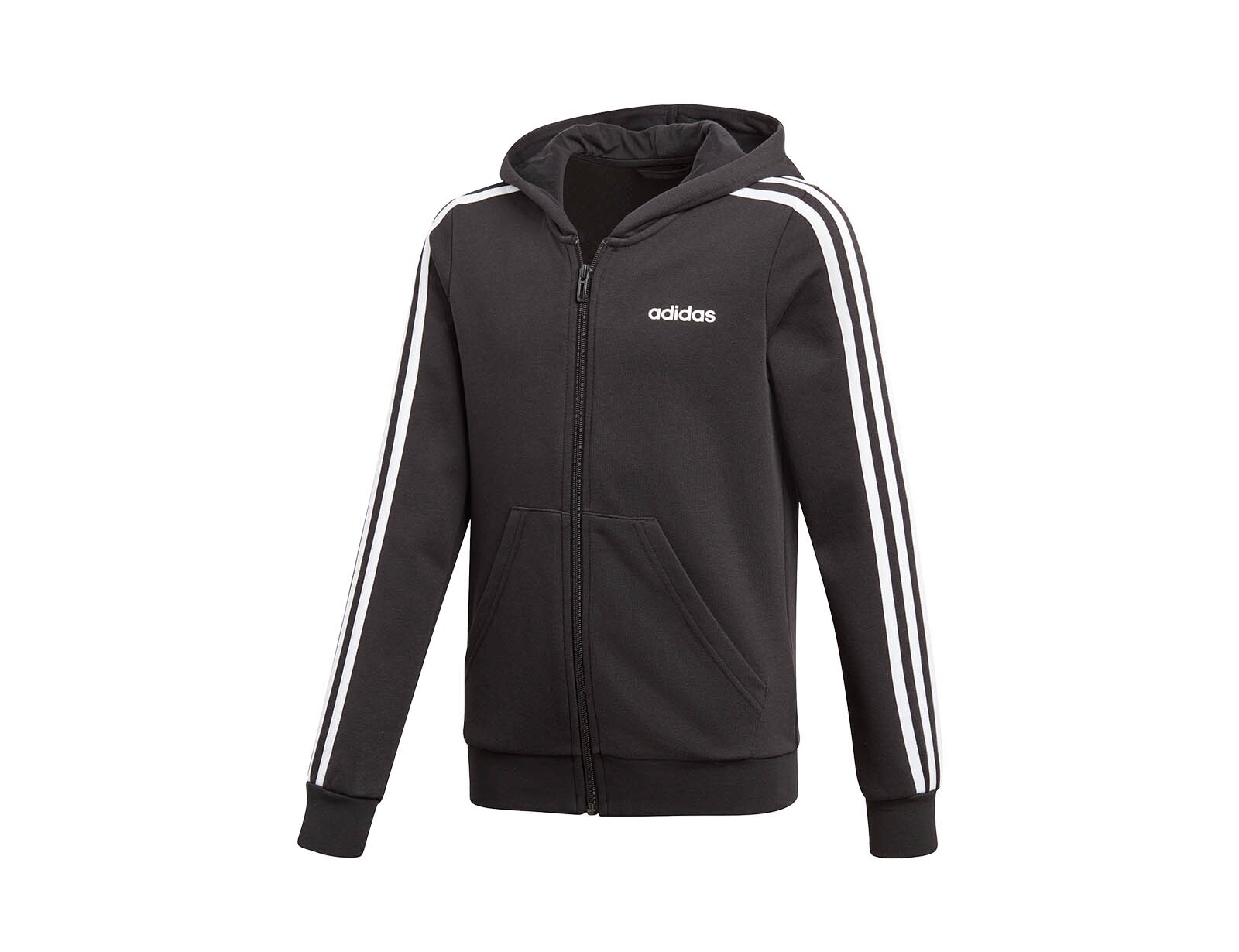 adidas - YG Essentials 3 Stripes FZ Hoodie - Meisjesvest