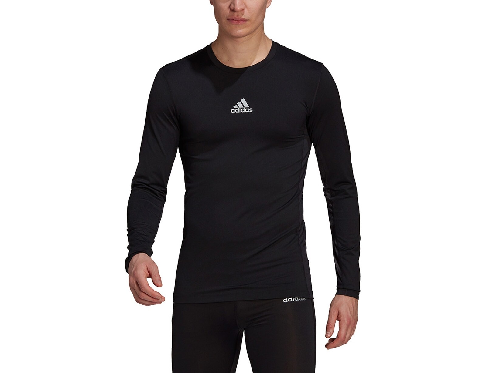 adidas - Techfit Long Sleeve Top - Compressieshirt Zwart