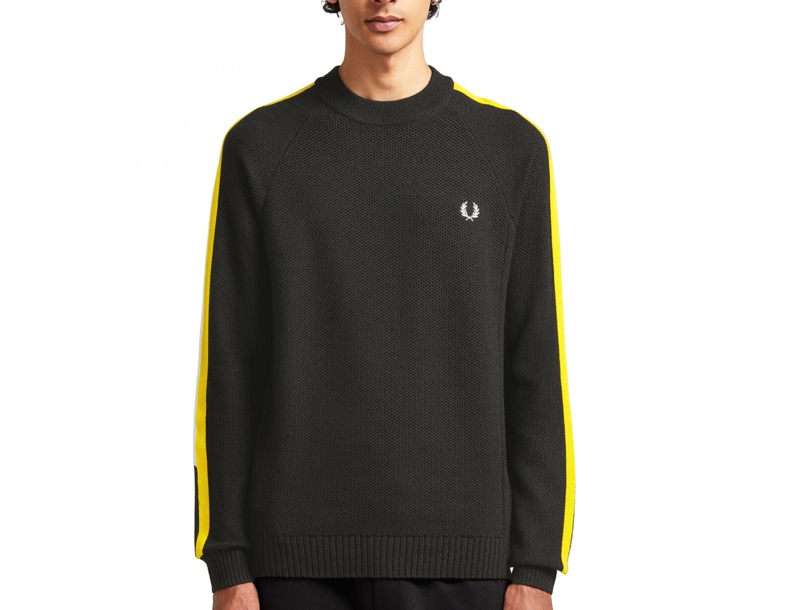Fred Perry - Broken Tipped Overarm Crew Neck Jumper - Herentruien