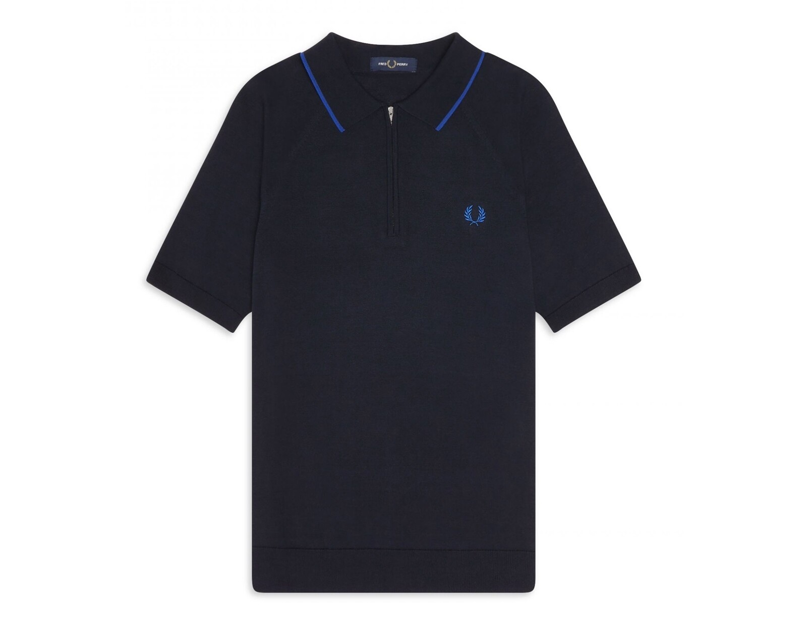 Fred Perry - Zip Neck Knitted Shirt - Polo met Ritssluiting