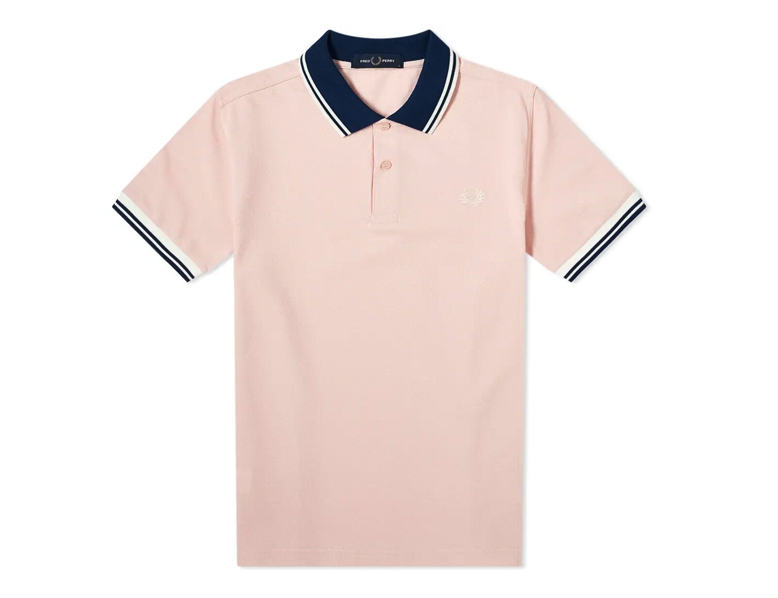 Fred Perry - Contrast Rib Polo Shirt - Roze Polo