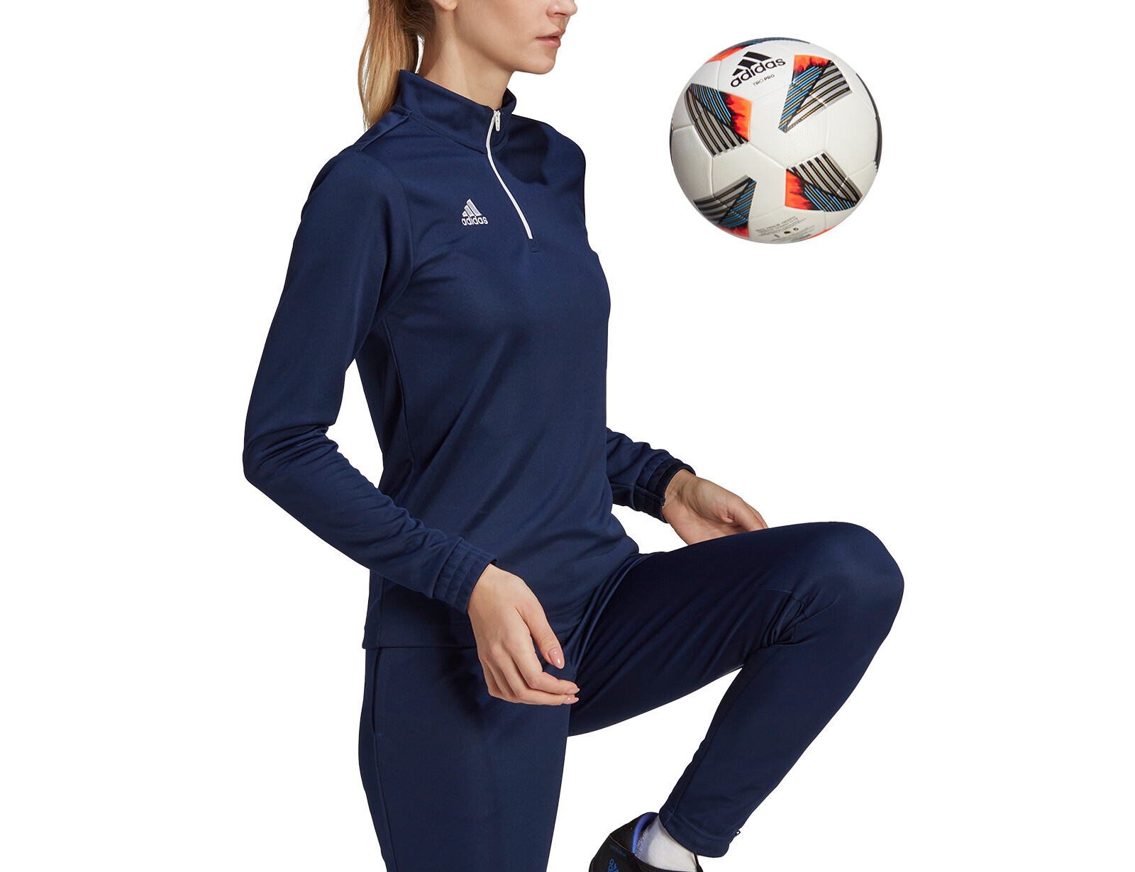 adidas - Entrada 22 Training Top Women - Blauw Sportshirt