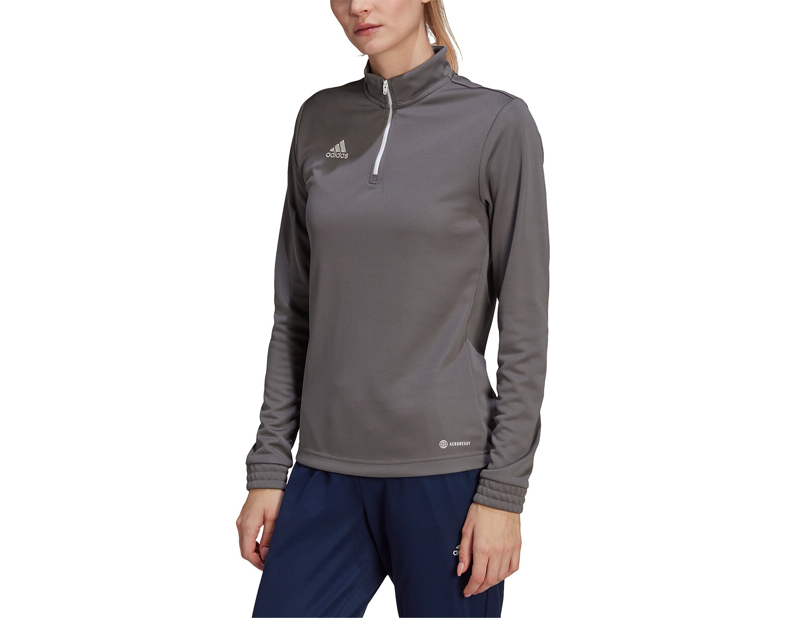 adidas - Entrada 22 Training Top Women - Grijze Voetbaltop