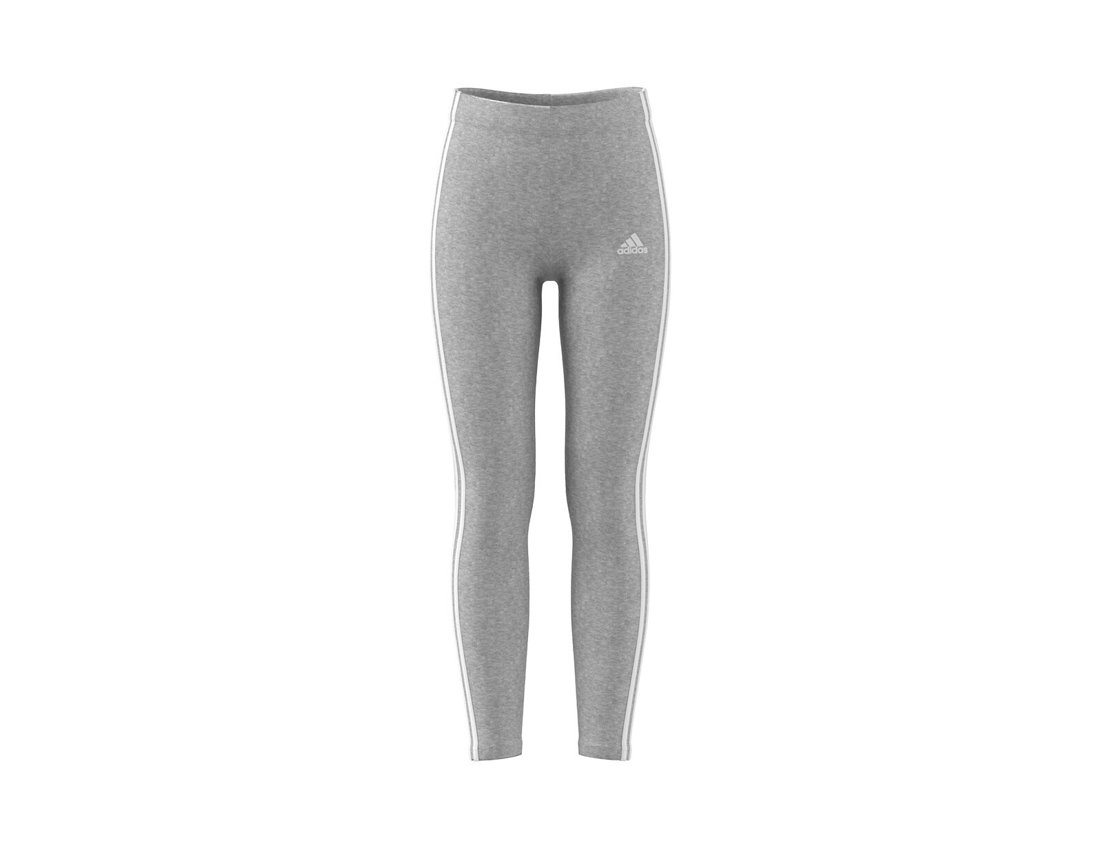adidas - Girls 3-Stripes Legging - Grijze Legging