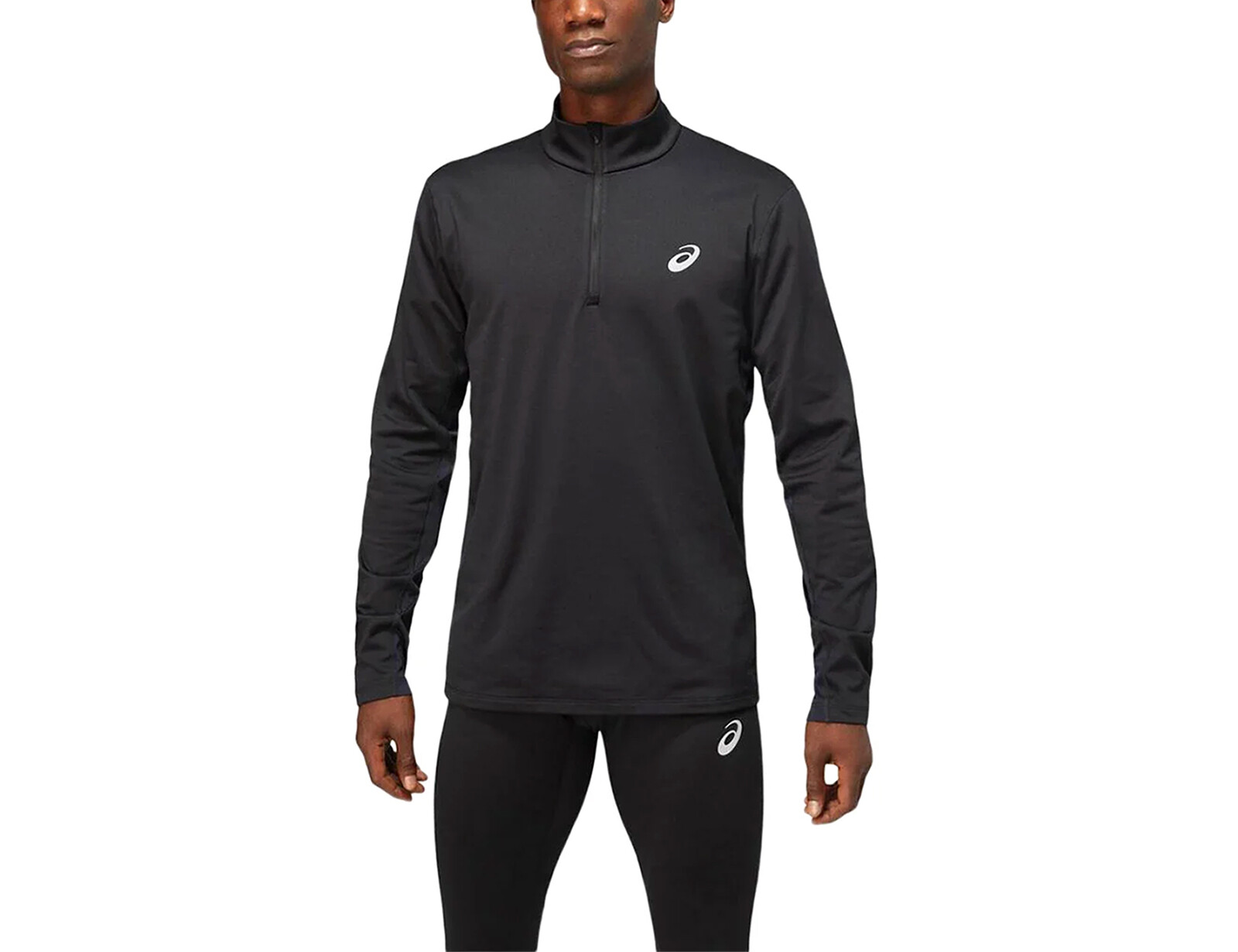 Asics - Core LS 1/2 Zip Winter Top - Zwarte Longsleeve