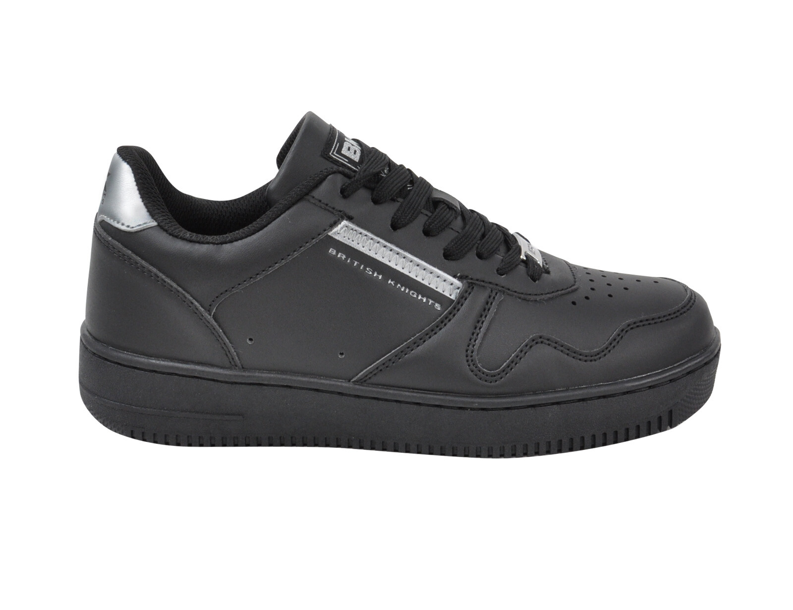 British Knights - June BR Women - Zwart met Zilveren Sneakers