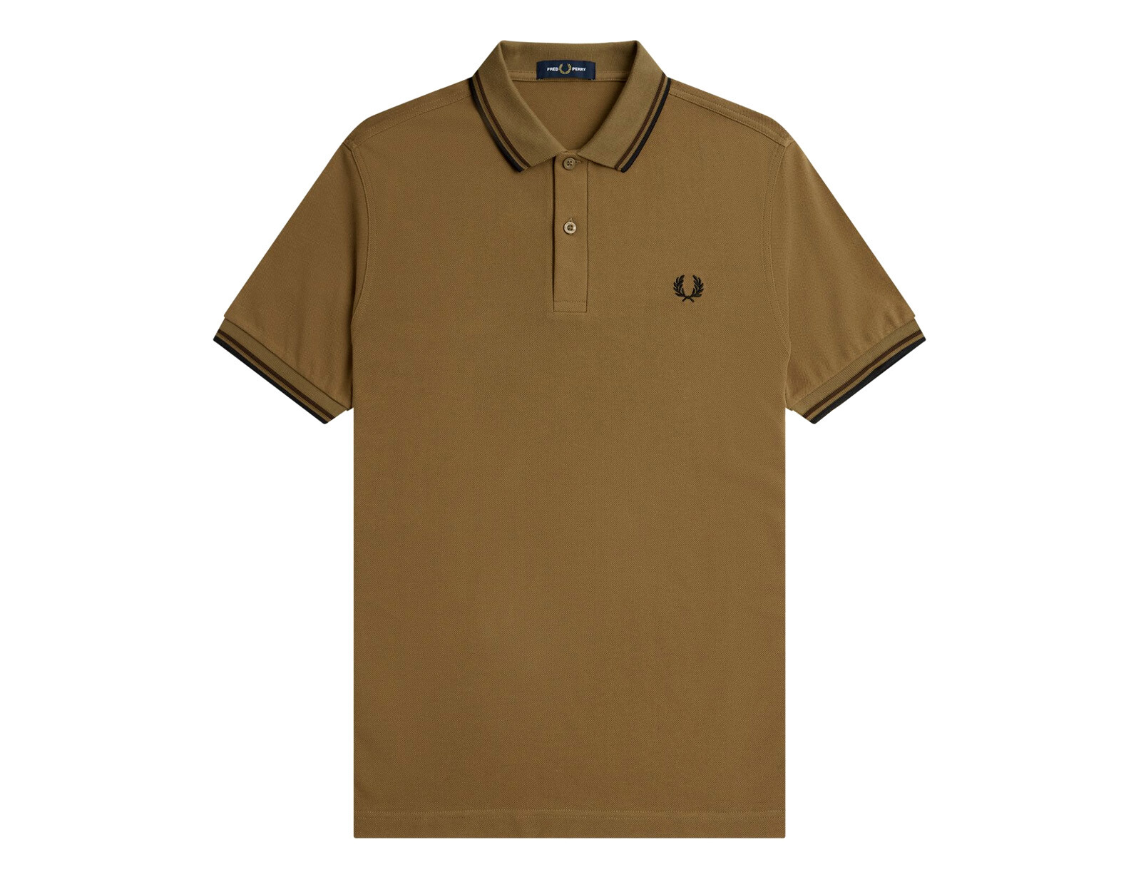 Fred Perry - Twin Tipped Shirt - Polo Shaded Stone