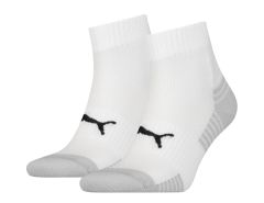 Puma - Sport Cushioned Quarter Socks 2P - Sportsokken met Demping