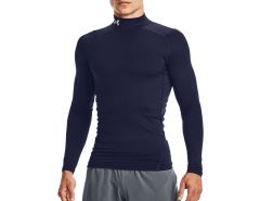 Under Armour - ColdGear Armour Fitted Mock - Navy Thermoshirt