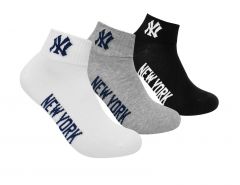 New York Yankees - 3-Pack Quarter Socks - 3 Paar Sokken